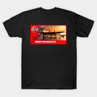 Classic Model Kit Box Art - Handley Page Halifax B.III T-Shirt